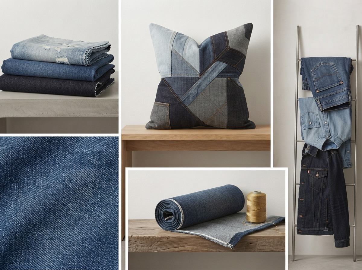 Denim textile products